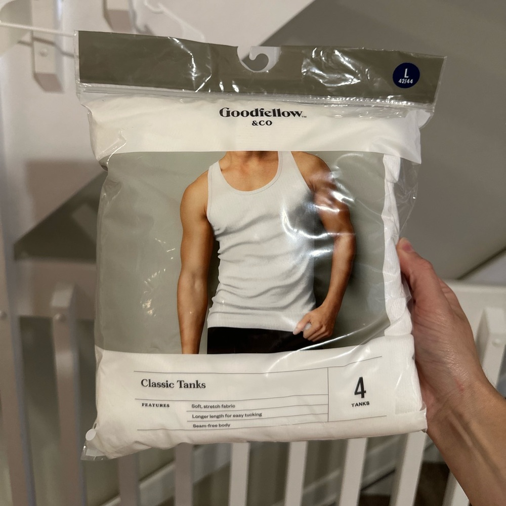 Goodfellow & Co White Classic Tanks Pack